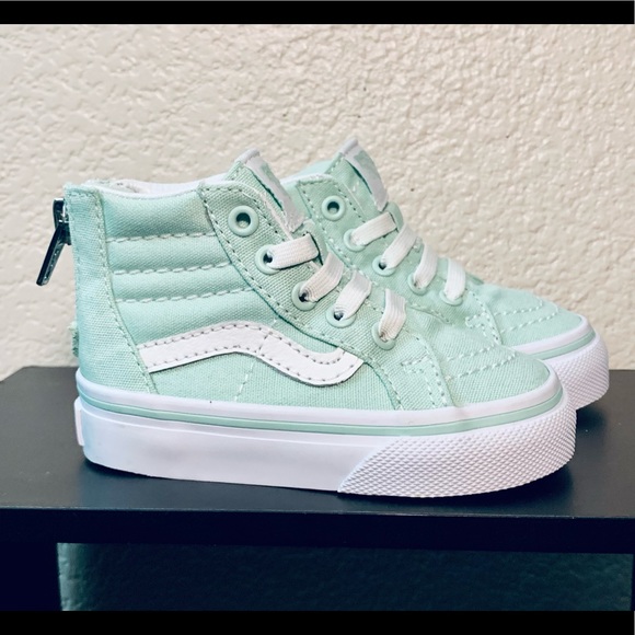 Vans Other - VANS Sk8-Hi Zip Toddler High Tops—Aqua/Mint